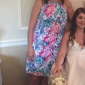 Jessica Simpson Halter Floral Dress